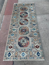 Load image into Gallery viewer, Hand Knotted Afghani Kazak Runner (2'8" x 6'6")