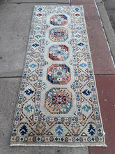 Load image into Gallery viewer, Hand Knotted Afghani Kazak Runner (2'8" x 6'6")