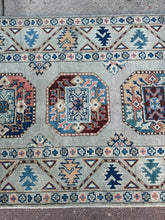 Load image into Gallery viewer, Hand Knotted Afghani Kazak Runner (2'8" x 6'6")