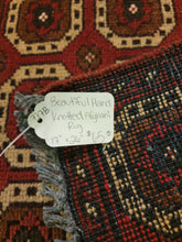Load image into Gallery viewer, Hand Knotted Afghani rug (17" x 26")