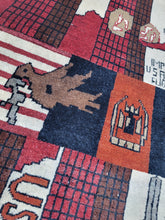 Load image into Gallery viewer, Hand Knotted Afghani War Rug (31" x 49")