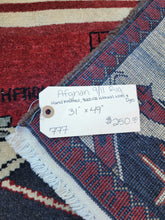 Load image into Gallery viewer, Hand Knotted Afghani War Rug (31" x 49")