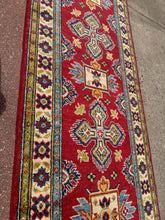 Load image into Gallery viewer, Hand Knotted Afghani Kazak Runner (2'1" x 5'10")