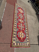 Load image into Gallery viewer, Hand Knotted Afghani Kazak Runner (2'1" x 5'10")