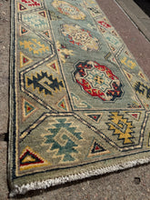 Load image into Gallery viewer, Hand Knotted Afghani Kazak Runner (2' x 6')