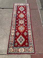 Load image into Gallery viewer, Hand Knotted Afghani Kazak Runner (2’1” x 5’9”)