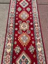 Load image into Gallery viewer, Hand Knotted Afghani Kazak Runner (2’1” x 5’9”)