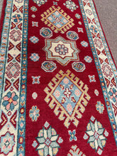 Load image into Gallery viewer, Hand Knotted Afghani Kazak Runner (2’1” x 5’9”)