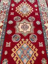 Load image into Gallery viewer, Hand Knotted Afghani Kazak Runner (2’1” x 5’9”)