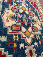 Load image into Gallery viewer, Hand Knotted Afghani Kazak Runner (2' x 6')