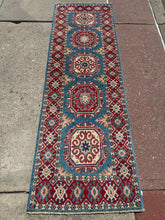 Load image into Gallery viewer, Hand Knotted Afghani Kazak Runner (2' x 6')