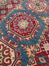 Load image into Gallery viewer, Hand Knotted Afghani Kazak Runner (2' x 6')
