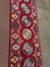 Load image into Gallery viewer, Hand Knotted Afghani Kazak Runner (2' x 5'7")