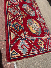 Load image into Gallery viewer, Hand Knotted Afghani Kazak Runner (2' x 5'7")