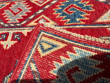 Load image into Gallery viewer, Hand Knotted Afghani Kazak Runner (2' x 5'7")