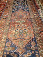 Load image into Gallery viewer, Antique Hand Knotted Persian Bakhtiari Runner (3' x 12'2")