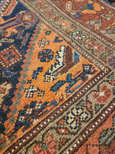 Load image into Gallery viewer, Antique Hand Knotted Persian Bakhtiari Runner (3' x 12'2")
