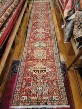 Load image into Gallery viewer, Vintage Hand Knotted Persian Garajeh Runner (2'7" x 14')
