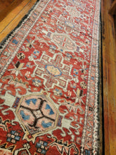 Load image into Gallery viewer, Vintage Hand Knotted Persian Garajeh Runner (2'7" x 14')