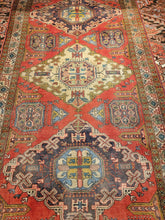 Load image into Gallery viewer, Vintage Hand Knotted Persian Meshkin Runner (4'4" x 9'9")
