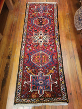 Load image into Gallery viewer, Vintage Hand Knotted Persian Garajeh Runner (1'10" x 5'6")