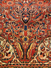 Load image into Gallery viewer, Vintage Hand Knotted Persian Ahar Heriz (8' x 11'9")