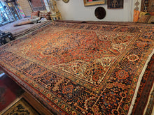 Load image into Gallery viewer, Vintage Hand Knotted Persian Ahar Heriz (8' x 11'9")