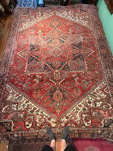 Load image into Gallery viewer, Vintage Hand Knotted Persian Heriz (10' x 13'3")