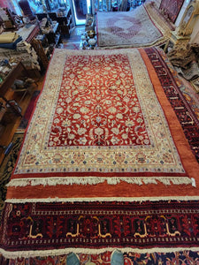 Hand Knotted Indian Kashan Rug (6'1" x 9')