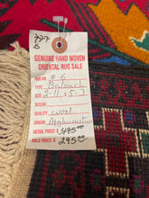 Load image into Gallery viewer, Hand Knotted Afghan Baluch (2'11" x 5'3")