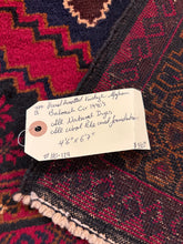Load image into Gallery viewer, Hand Knotted Afghani Baluch Rug (4&#39;6&quot; x 6&#39;7&quot;)