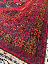 Load image into Gallery viewer, Hand Knotted Afghani Baluch Rug (4&#39;6&quot; x 6&#39;7&quot;)