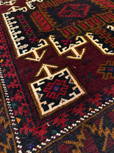 Load image into Gallery viewer, Hand Knotted Afghani Baluch Rug (3&#39;8&quot; x 7&#39;)