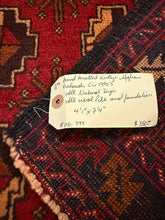 Load image into Gallery viewer, Hand Knotted Afghani Baluch Rug (4&#39; x 7&#39;4&quot;)