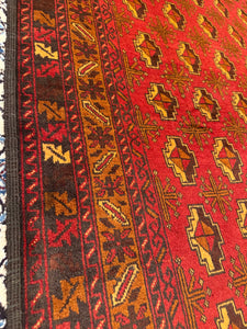 Hand Knotted Afghani Baluch Rug (4' x 7'4")
