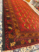 Load image into Gallery viewer, Hand Knotted Afghani Baluch Rug (4&#39; x 7&#39;4&quot;)