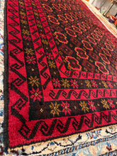 Load image into Gallery viewer, Hand Knotted Afghani Baluch Rug (4&#39; x 6&#39;9&quot;)