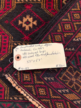 Load image into Gallery viewer, Hand Knotted Afghani Baluch Rug (3&#39;5&quot; x 6&#39;7&quot;)