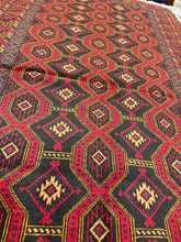 Load image into Gallery viewer, Hand Knotted Afghani Baluch Rug (3&#39;5&quot; x 6&#39;7&quot;)