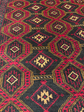 Load image into Gallery viewer, Hand Knotted Afghani Baluch Rug (3&#39;5&quot; x 6&#39;7&quot;)