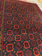 Load image into Gallery viewer, Hand Knotted Afghani Baluch Rug (3&#39;9&quot; x 6&#39;5&quot;)