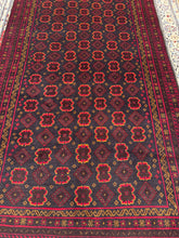 Load image into Gallery viewer, Hand Knotted Afghani Baluch Rug (3&#39;9&quot; x 6&#39;5&quot;)