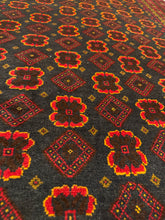 Load image into Gallery viewer, Hand Knotted Afghani Baluch Rug (3&#39;9&quot; x 6&#39;5&quot;)