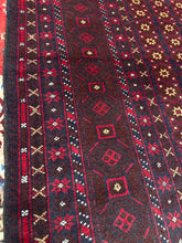 Load image into Gallery viewer, Hand Knotted Afghani Baluch Rug (4&#39; x 6&#39;4&quot;)