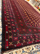 Load image into Gallery viewer, Hand Knotted Afghani Baluch Rug (4&#39; x 6&#39;4&quot;)