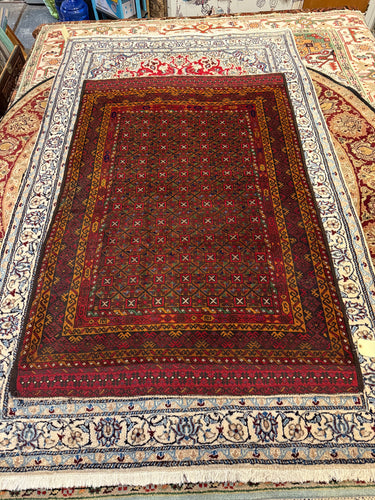 Hand Knotted Afghani Baluch Rug (4' x 6')