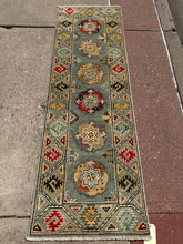 Load image into Gallery viewer, Hand Knotted Afghani Kazak Runner (2&#39; x 6&#39;)