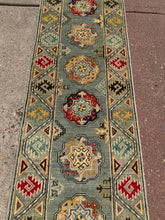 Load image into Gallery viewer, Hand Knotted Afghani Kazak Runner (2&#39; x 6&#39;)