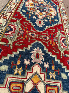 Hand Knotted Afghani Kazak Runner (2' x 6')