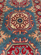 Load image into Gallery viewer, Hand Knotted Afghani Kazak Runner (2&#39; x 6&#39;)